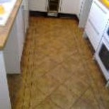 Tiles in a kitchen with a pattern the customer wanted 